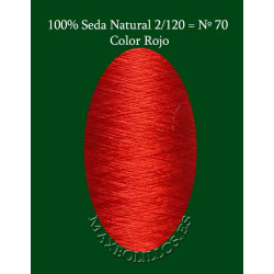 Seda Natural Nº70 Rojo