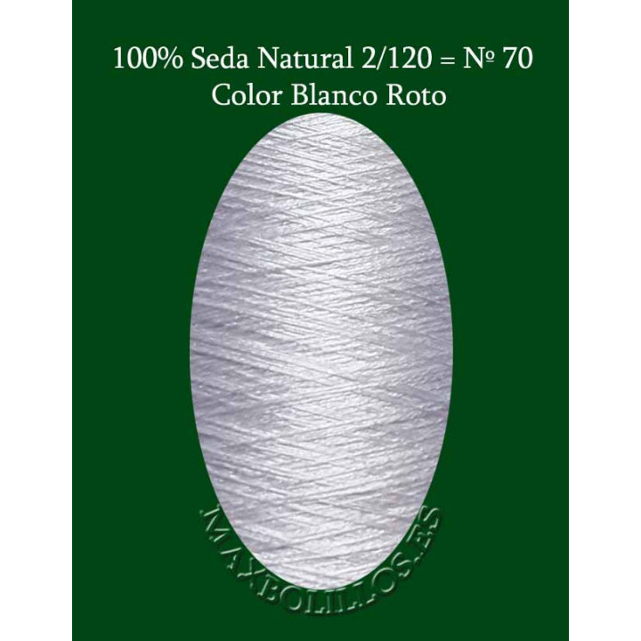 Seda Natural Nº70 Blanco Roto