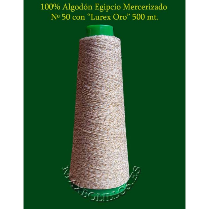 Algodón Egipcio + Lurex Oro