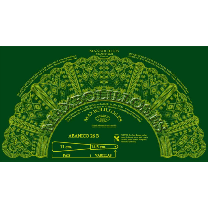Patrón Abanico 26B