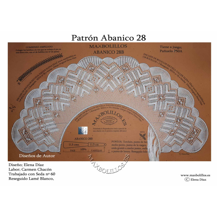 Patrón Abanico 28B