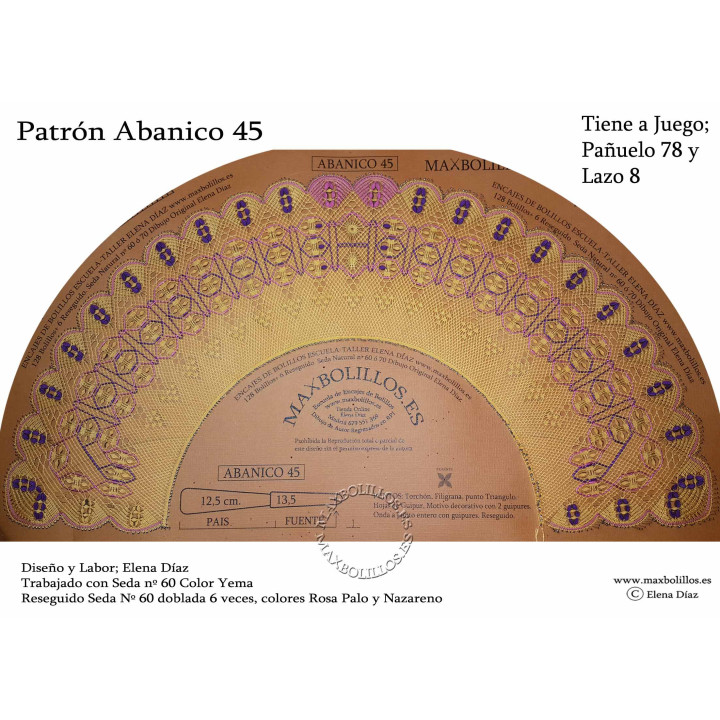 Patrón Abanico 45