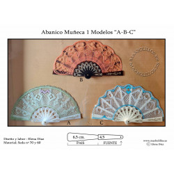 Patrón Abanicos Muñeca 1