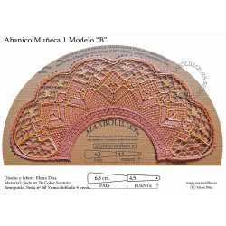 Patrón Abanicos Muñeca 1