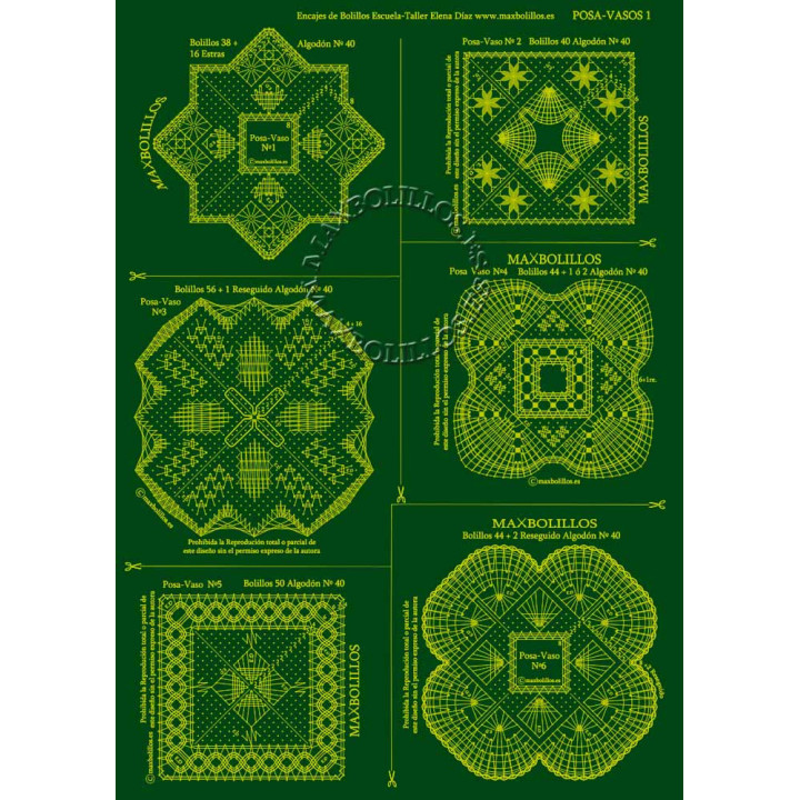 Patrón Posa-Vasos 1