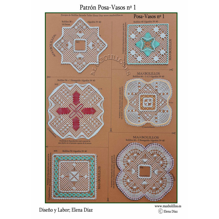 Patrón Posa-Vasos 1