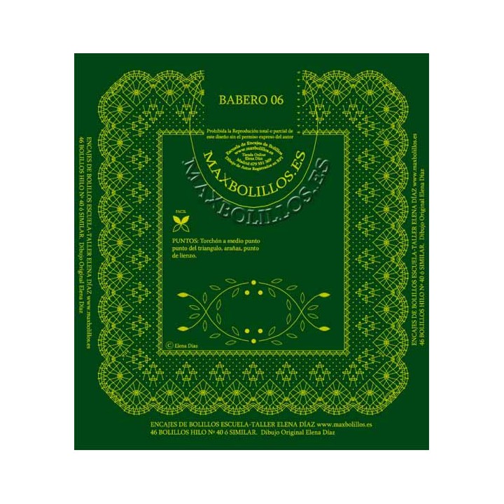 Patrón Babero 6