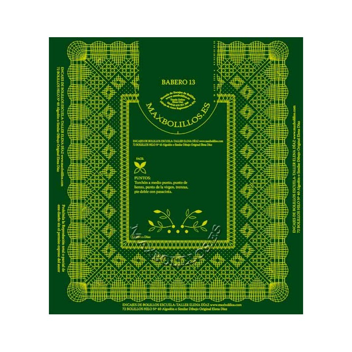 Patrón Babero 13