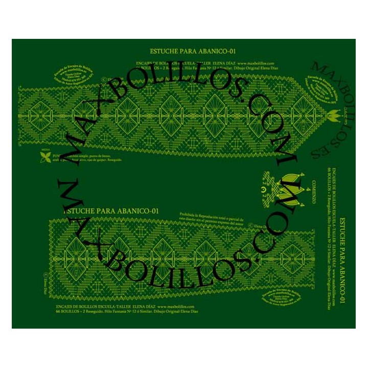 Patron Estuche Abanico 1