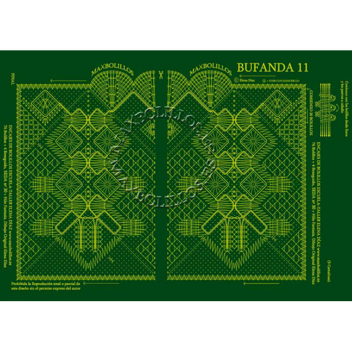 Patrón Bufanda 11