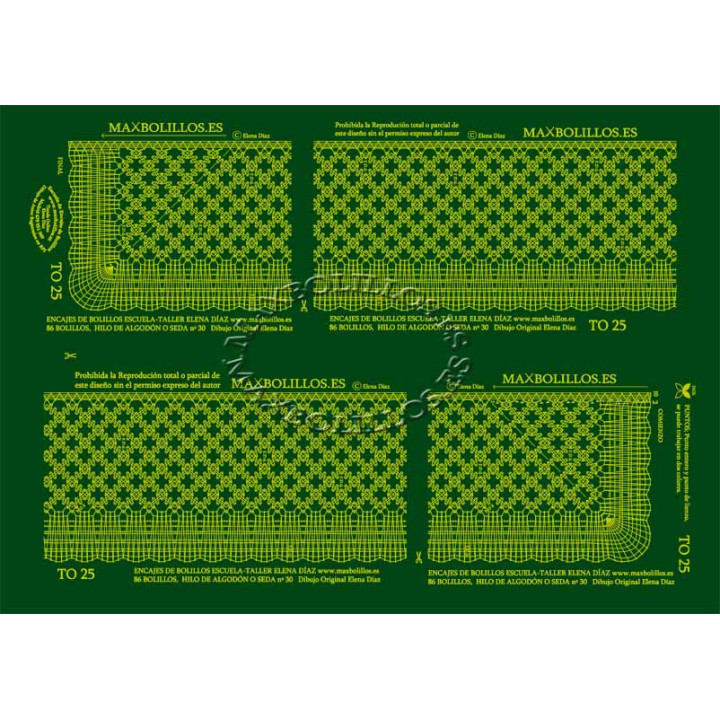 Patrón Toallas Cortinas 25