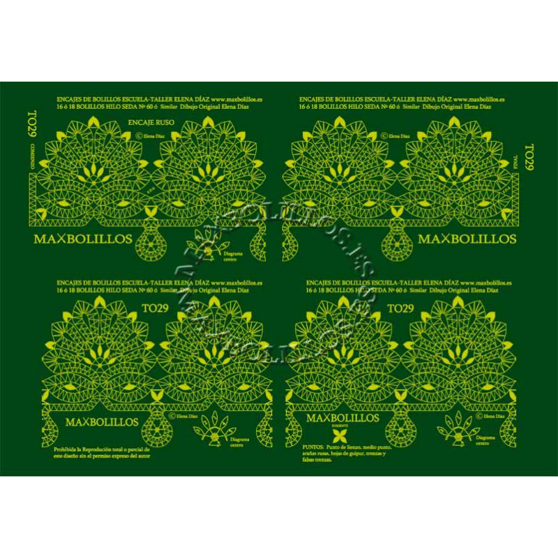 Patrón Toallas Cortinas 29 Ruso