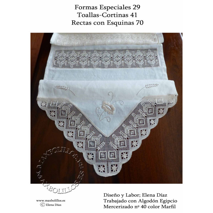Patron Toallas Cortinas 41B Entredós