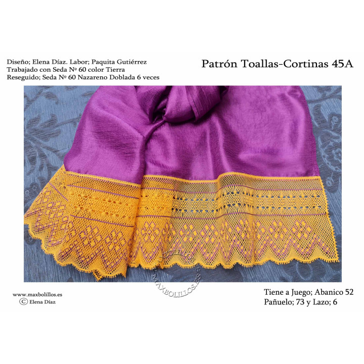 Patrón Toallas Cortinas 45A