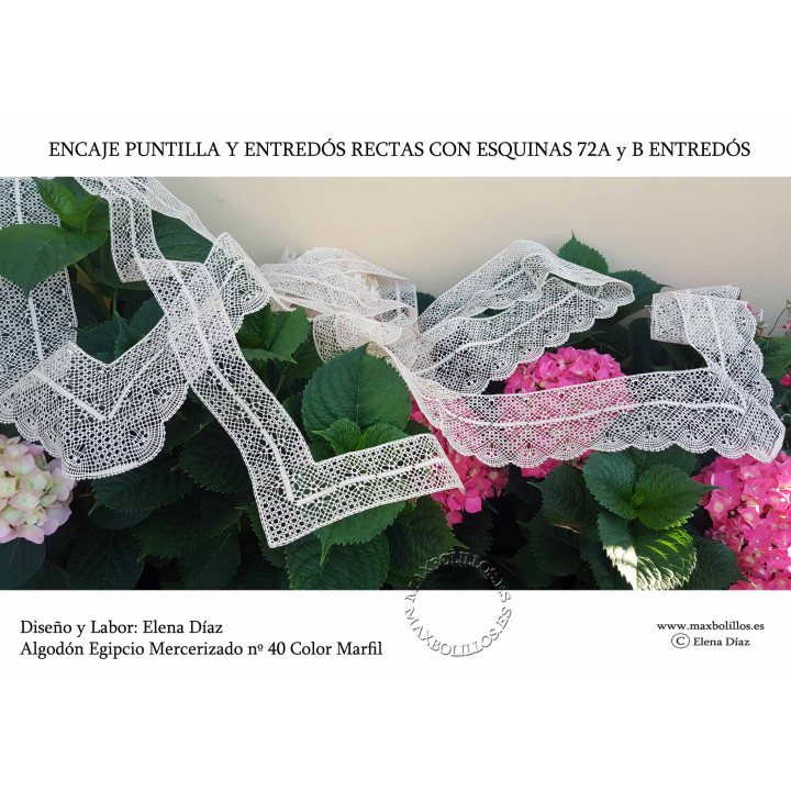 Patrón Rectas con Esquinas 72B Entredos
