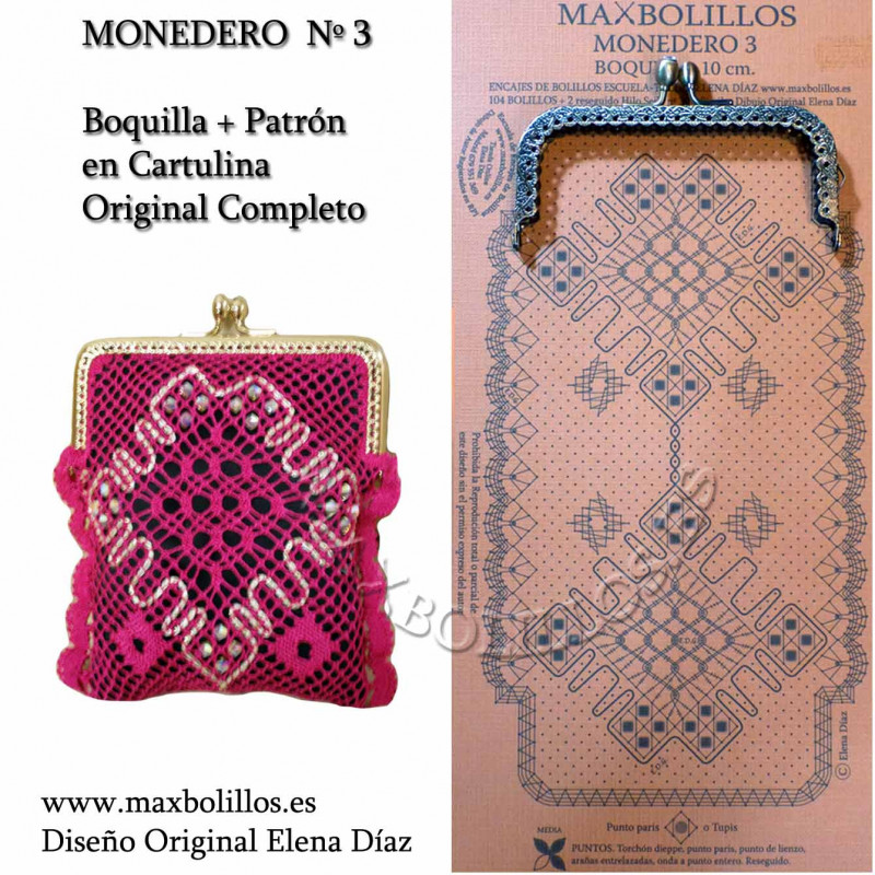 Patrón Monedero + Boquilla 3