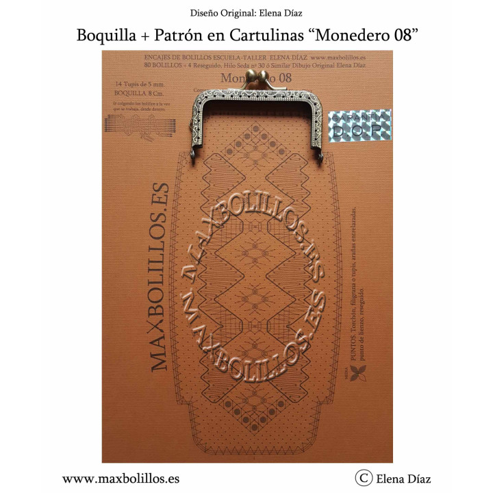 Patrón Monedero + Boquilla 8