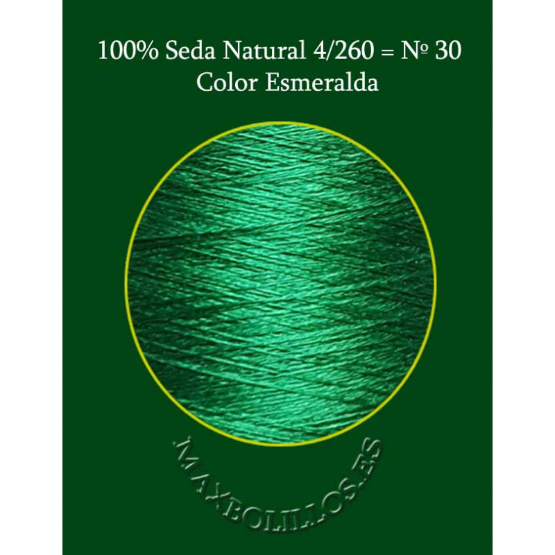 Seda Natural Esmeralda Nº30