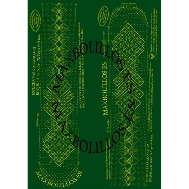 Patrón Estuche Abanico 2