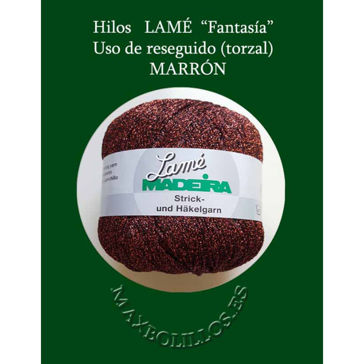 Lamé Fantasía Marrón