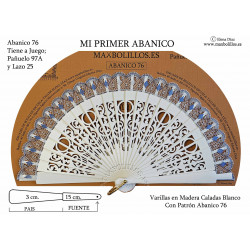 Rf. 76, 77, 89 Varillas Madera Blanco