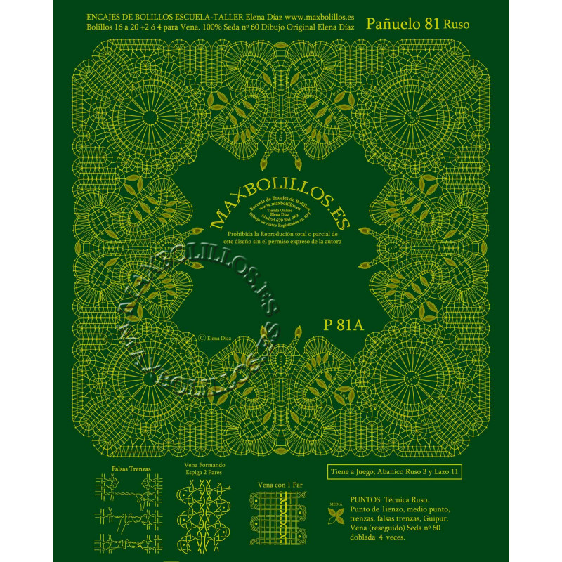Patrón Pañuelo 81A Ruso