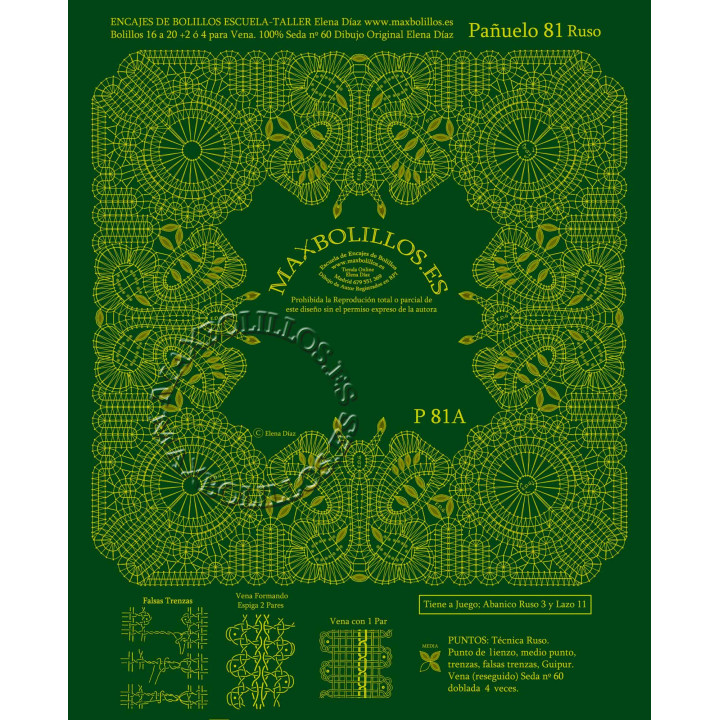 Patrón Pañuelo 81A Ruso