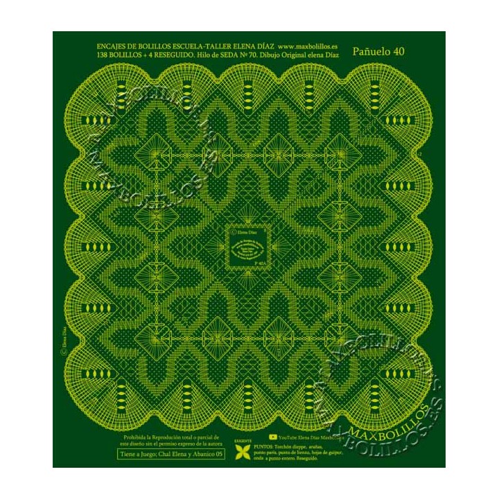 Patrón Pañuelo 40A