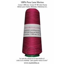 Lana Merino Nº 30 Fucsia