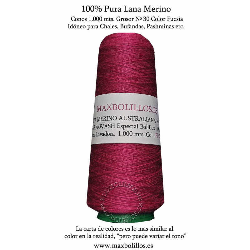 Lana Merino Nº 30 Fucsia