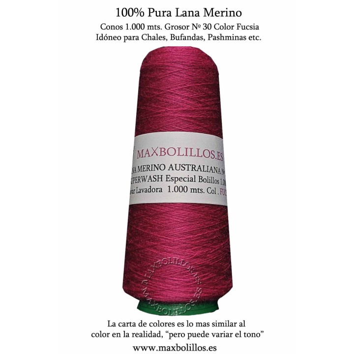 Lana Merino Nº 30 Fucsia