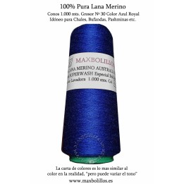 Lana Merino Nº 30 Azul Royal