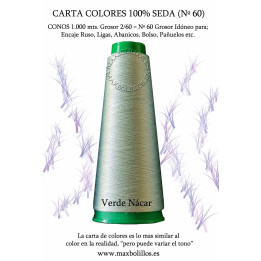 Seda Natural Nº60 Verde Nácar