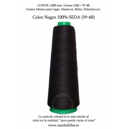 Seda Natural Nº60 Negro