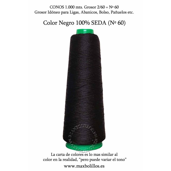 Seda Natural Nº60 Negro