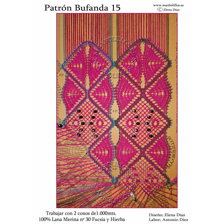 Patrón Chal/Bufanda 15