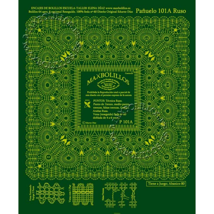 Patrón Pañuelo 101A Ruso