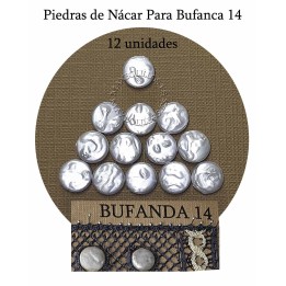 Piedras Nácar 12 uds