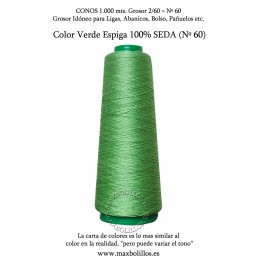 Seda Natural Nº60 Verde Espiga