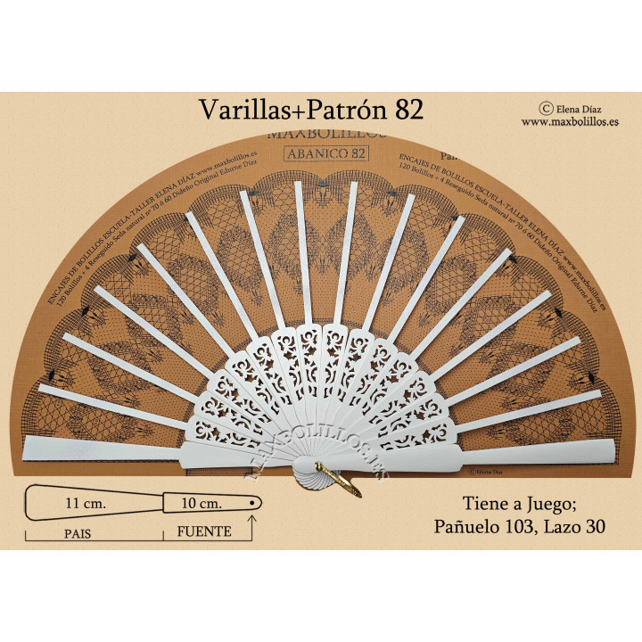Varillas+Patrón 82 Blanco