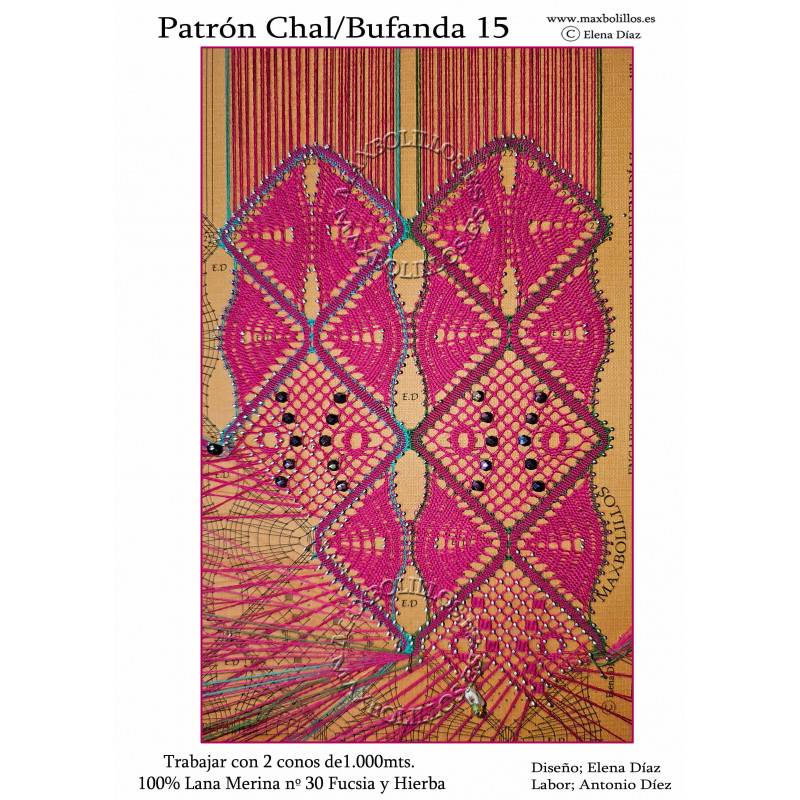 Patrón Chal/Bufanda 15