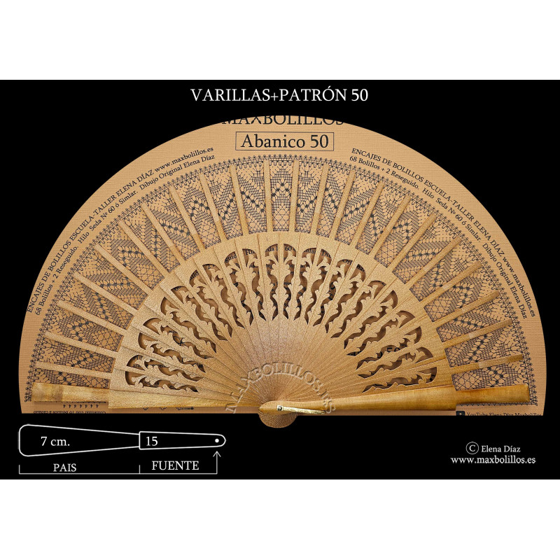 Varillas+Patrón 50 Natural