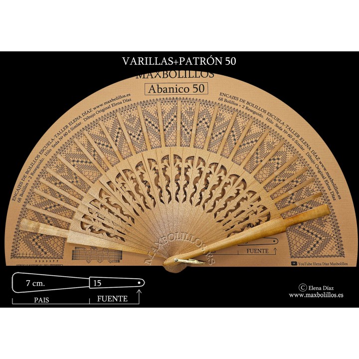 Varillas+Patrón 50 Natural