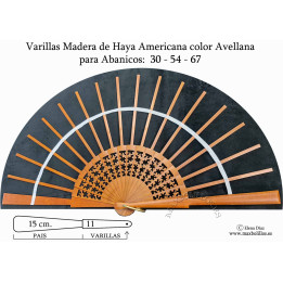 Rf. 30,54,67 Varillas Madera Haya