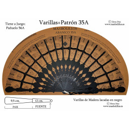 Varillas+Patrón 35A Negras