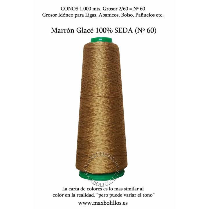 Seda Natural Nº60 Marrón Glacé