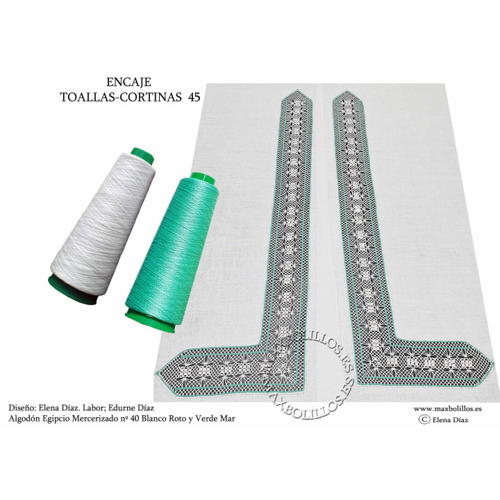 Patron Toallas Cortinas 45B Entredós